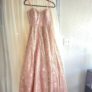 Beautiful Rose Gold Prom dress